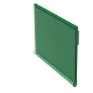 PR-SCA 006.  DBR39. Ценникодержатель зеленого RAL6018 цвета (скотч текст. 12мм)